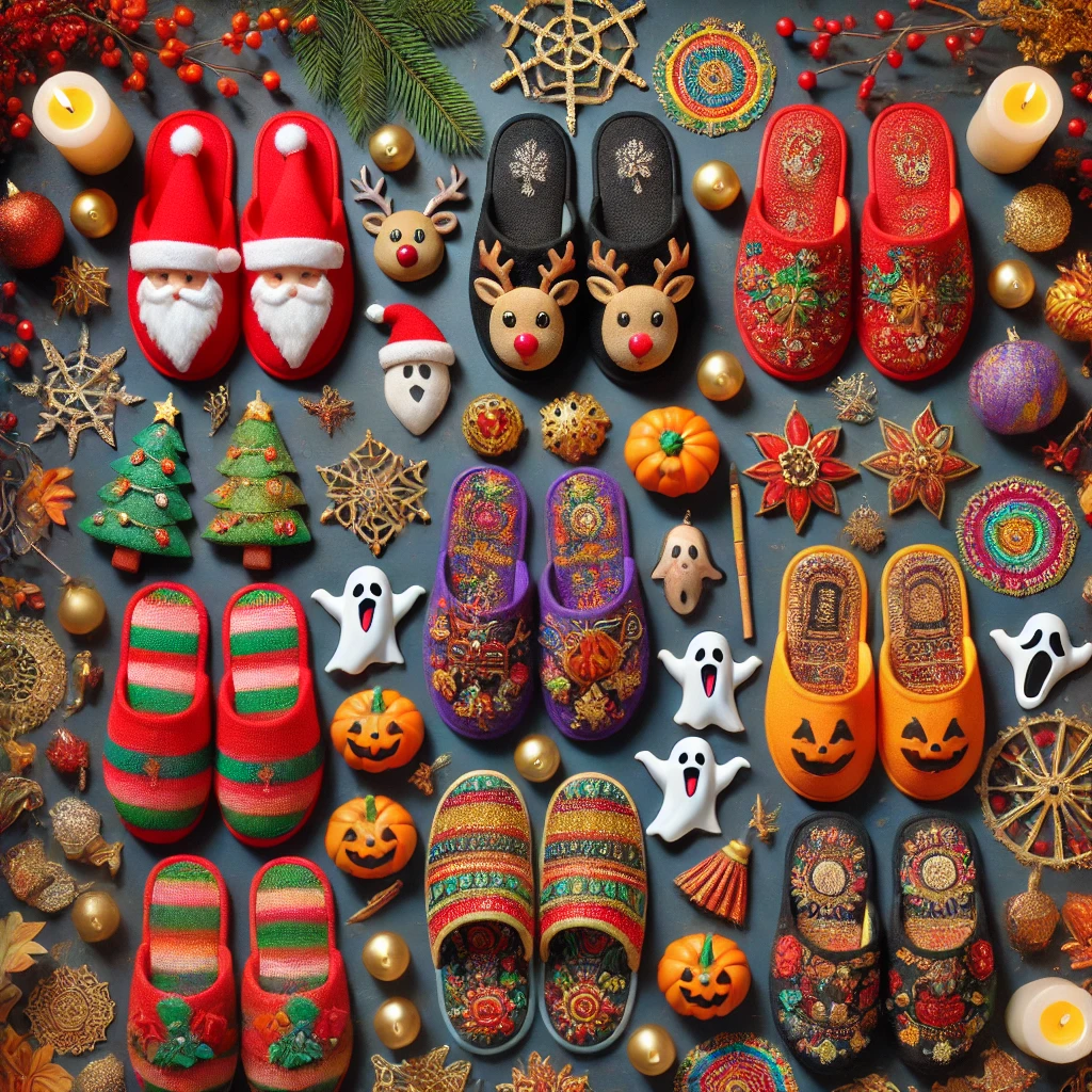 Festive Charms for Your Slippers